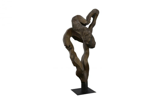 Phillips Collection Cast Teak Root Sculpture Bronze