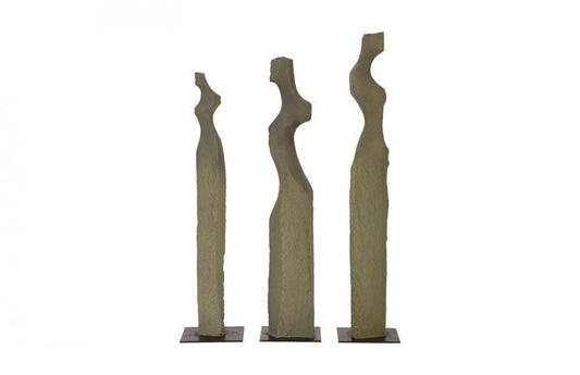 Phillips Collection Cast Women Set of 3 Sculptures Gray