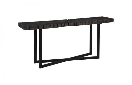 Phillips Collection Chainsaw Console, Charcoal Top, Black Base, 72"W (TH103558 YV0J07T53M)