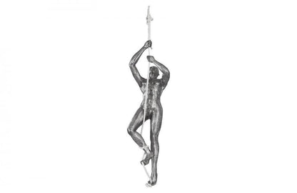 Phillips Collection Climbing Figure with Rope Sculpture Aluminum