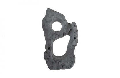Phillips Collection Colossal Cast Stone Sculpture, Double Hole, Charcoal Gray, 97"H (PH104349 YV0J07T54V)