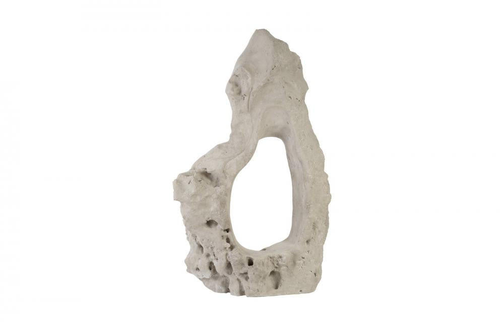 Phillips Collection Colossal Cast Stone Single Hole Sculpture Off-White