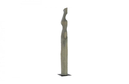 Phillips Collection Cast Woman Sculpture Series C Gray, Off-White