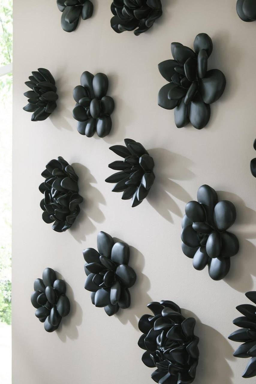Phillips Collection Compactum Succulent Wall Sculpture, Black, 9"W (PH111560 YV0J07T617)