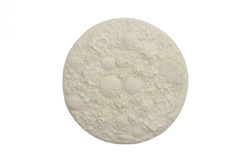 Phillips Collection Coral Reef Round Wall Art Ivory