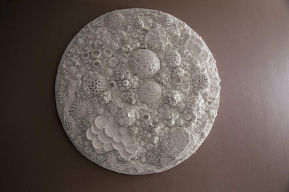 Phillips Collection Coral Reef Wall Art, Round, Ivory, 48"W (PH112039 YV0J07T61H)