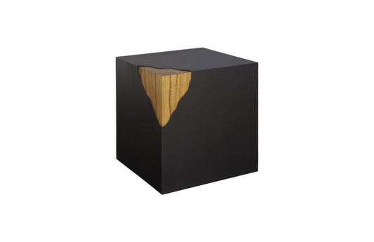 Phillips Collection Cornered Side Table Black, Chamcha
