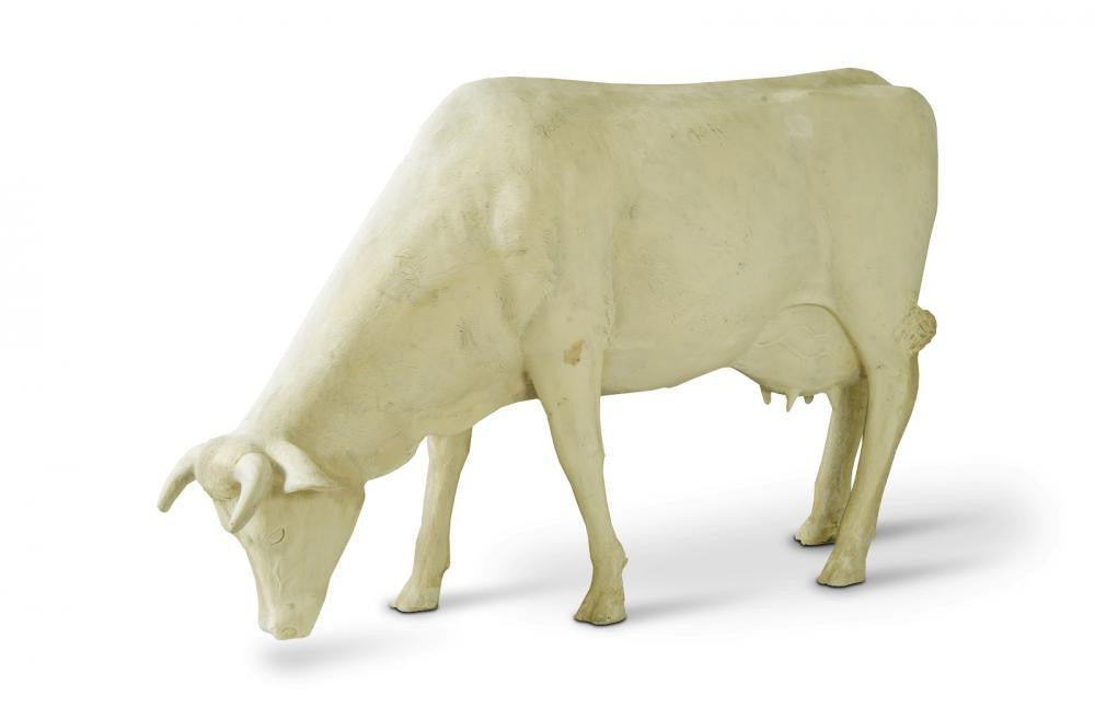 Phillips Collection Cow Sculpture Off-White