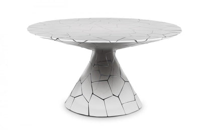 Phillips Collection Crazy Cut Dining Table Silver, Black