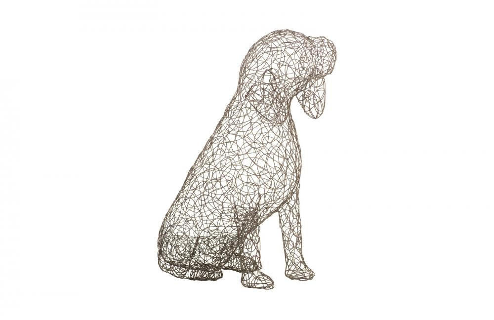 Phillips Collection Crazy Wire Animal Sculpture Black