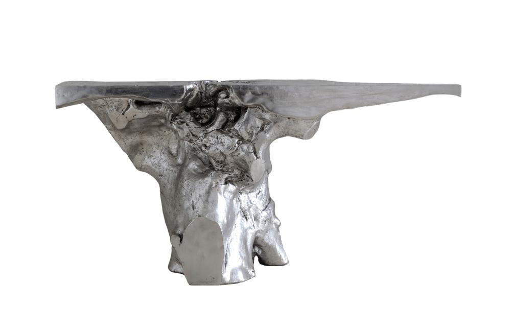 Phillips Collection Crown Console Silver Leaf