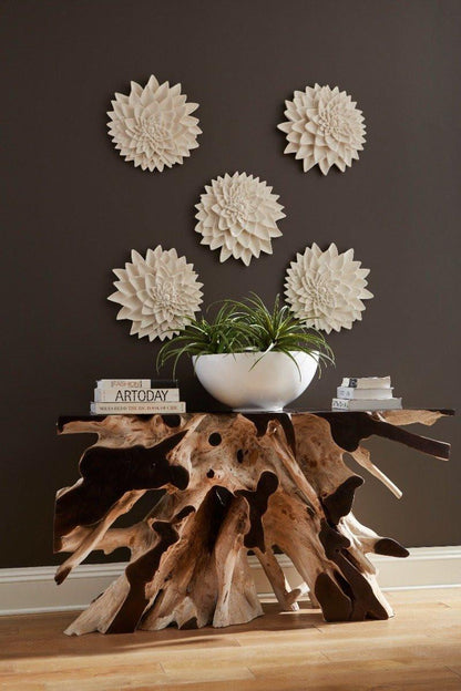 Phillips Collection Dahlia Flower Wall Sculpture, White, 16"W (PH104364 YV0J07T62Z)