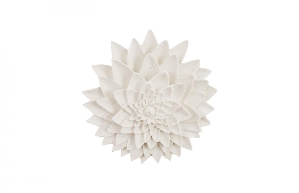 Phillips Collection Dahlia Flower Wall Sculpture, White, 16"W (PH104364 YV0J07T62Z)