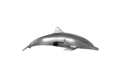 Phillips Collection Dolphin Wall Sculpture, Polished Aluminum, 32"W (PH64554 YV0J07T63C)
