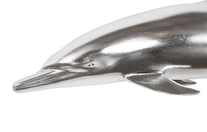 Phillips Collection Dolphin Wall Sculpture, Silver Leaf, 32"W (PH64553 YV0J07T63A)