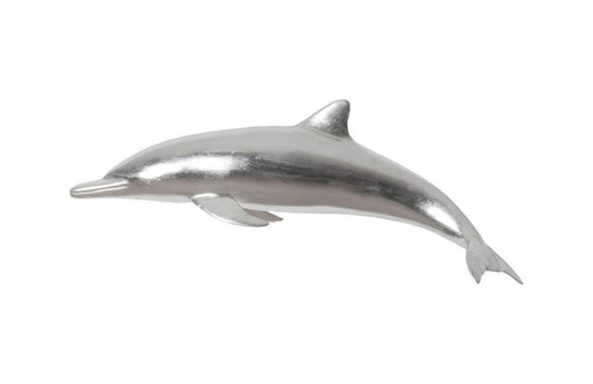 Phillips Collection Dolphin Wall Sculpture Silver Leaf