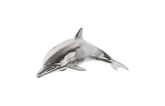 Phillips Collection Dolphin Wall Sculpture Polished Aluminum