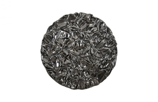 Phillips Collection Drape Wall Sculpture Liquid Silver