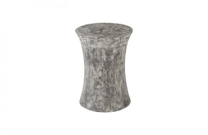 Phillips Collection Drum Mango Wood Stool Graystone