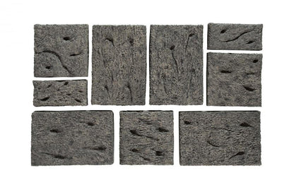 Phillips Collection Etched Rock Puzzle Wall Tile Gray