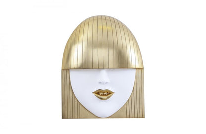 Phillips Collection Fashion Faces Pout Smile Kiss Small Set of 3 Wal Black, Gold Leaf