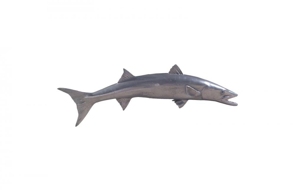 Phillips Collection Blue Marlin Fish Wall Sculpture Silver Leaf