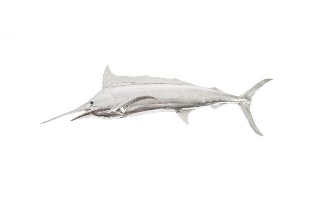 Phillips Collection Mackerel Fish Wall Sculpture Polished Aluminum