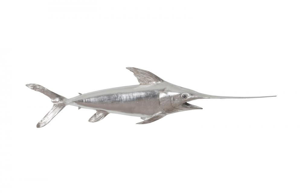 Phillips Collection Tarpon Fish Wall Sculpture Silver Leaf
