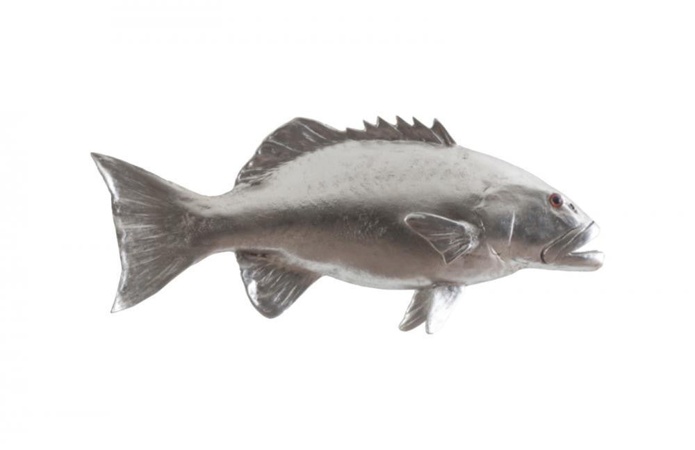 Phillips Collection Whaler Shark Fish Wall Sculpture Polished Aluminum