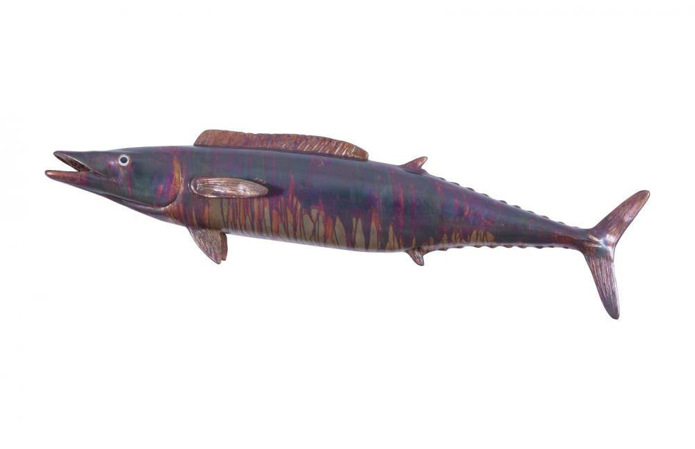 Phillips Collection Fish Wall Sculpture, Wahoo, Copper Patina, 59"W (PH100655 YV0J07W7Q4)