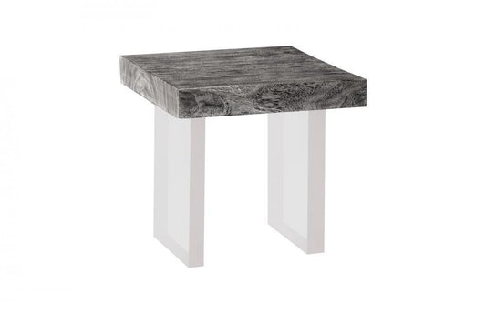 Phillips Collection Floating Side Table Graystone, Clear