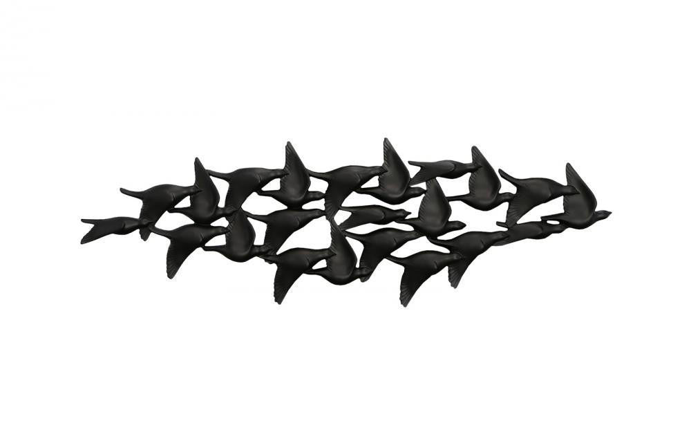 Phillips Collection Flock of Birds Wall Art, Black, 69"W (PH112985 YV0J07T726)
