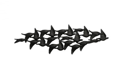 Phillips Collection Flock of Birds Wall Art, Black, 69"W (PH112985 YV0J07T726)