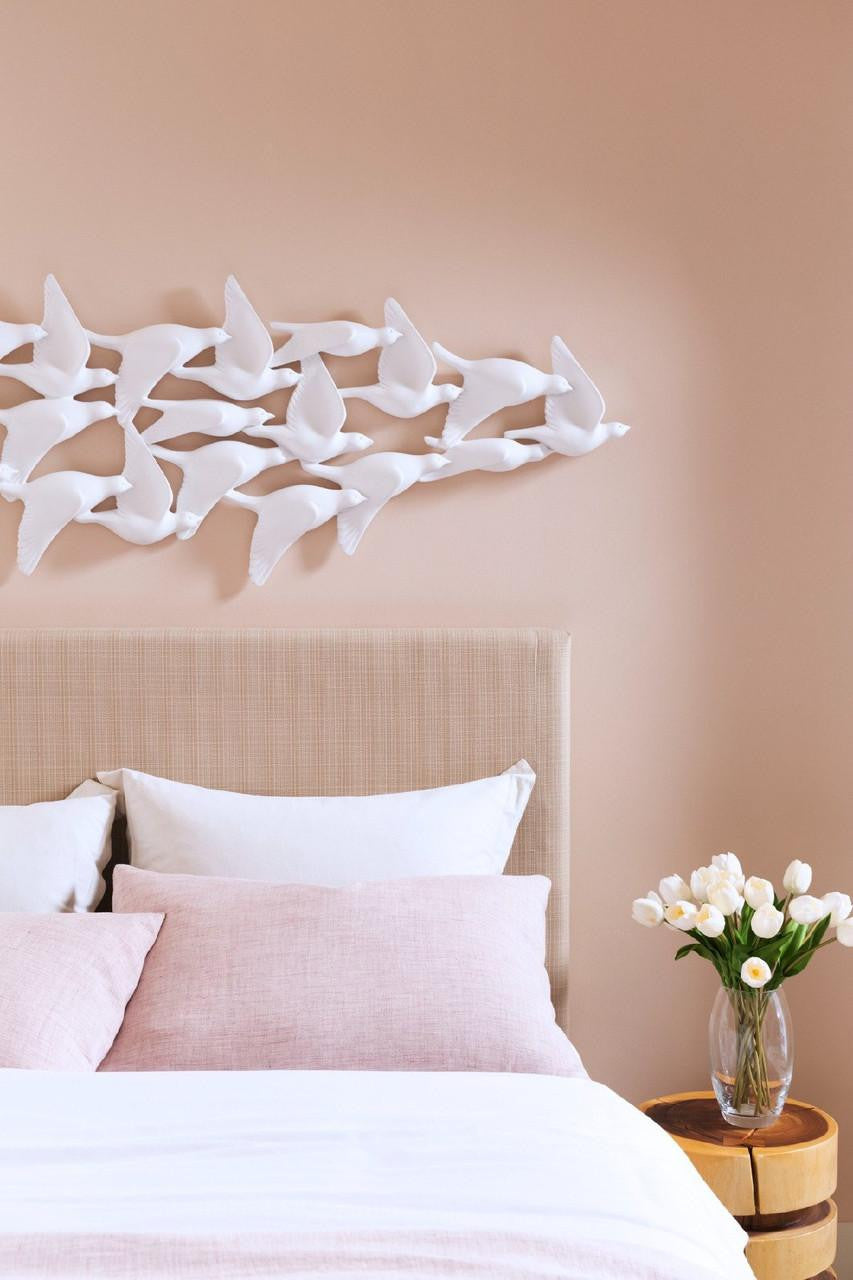Phillips Collection Flock of Birds Wall Art, Matte White, 69"W (PH112983 YV0J07T725)