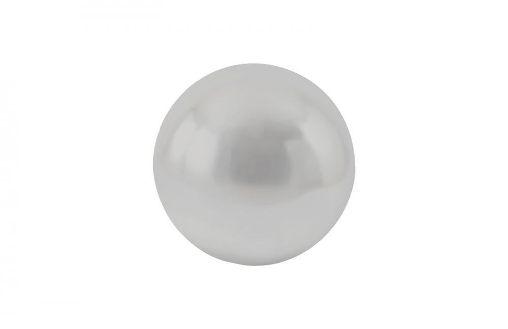 Phillips Collection Floor Medium Ball Sculpture Silver Leaf