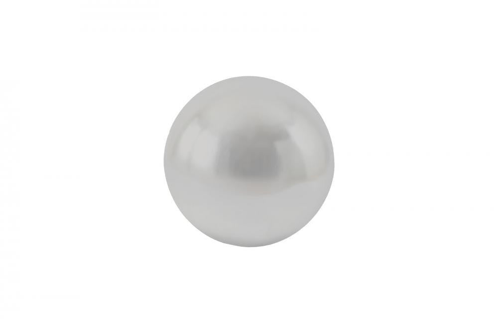 Phillips Collection Floor Small Ball Sculpture Silver Leaf