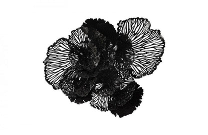 Phillips Collection Flower Wall Art, Large, Black, 63"W (TH108320 YV0J07T737)