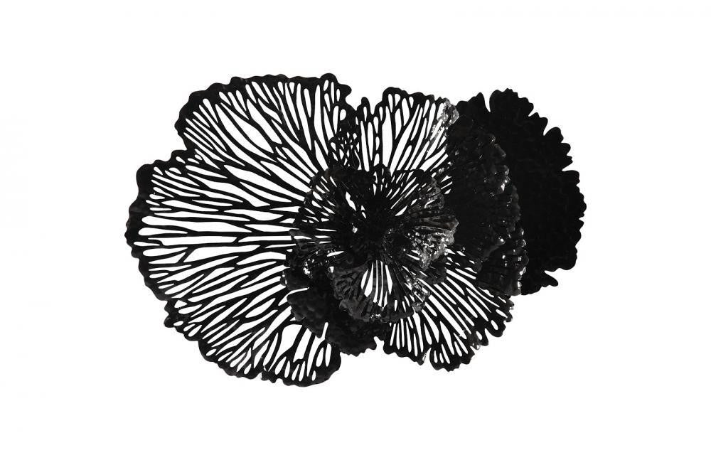 Phillips Collection Flower Wall Art, Medium, Black, 43"W (TH108319 YV0J07T739)