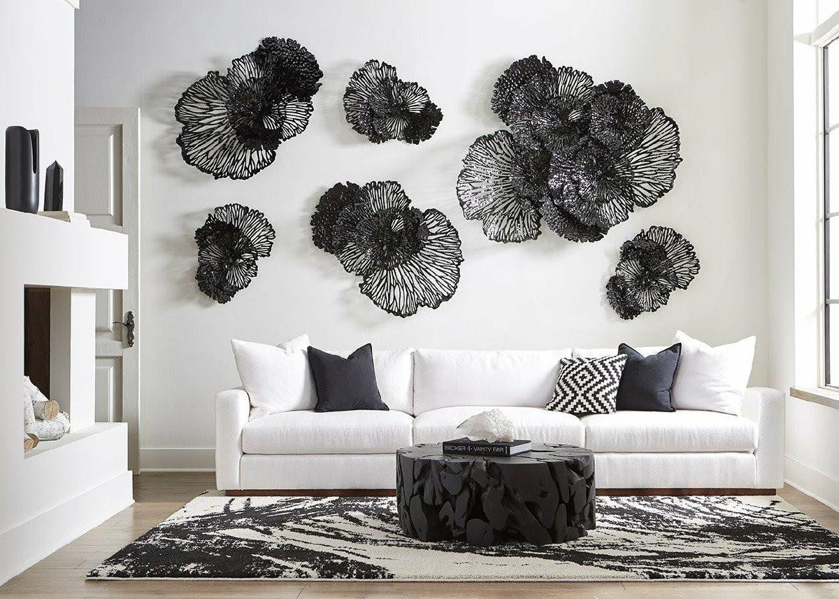 Phillips Collection Flower Wall Art, Medium, Black, 43"W (TH108319 YV0J07T739)