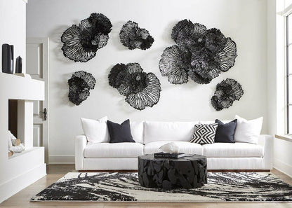Phillips Collection Flower Wall Art, Medium, Black, 43"W (TH108319 YV0J07T739)