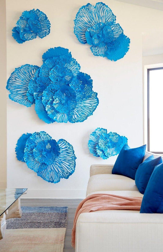 Phillips Collection Flower Medium Wall Art Blue