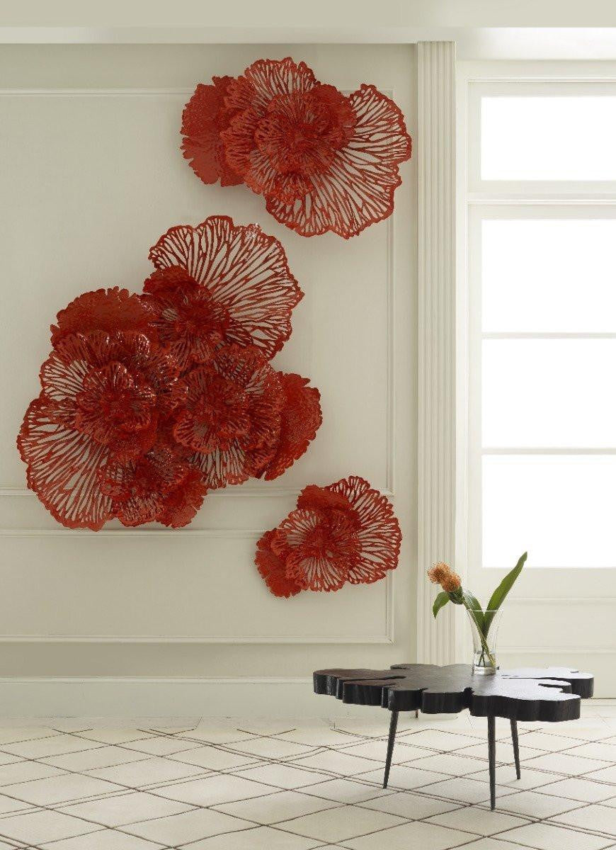 Phillips Collection Flower Wall Art, Small, Orange, 25"W (TH83080 YV0J07T72T)