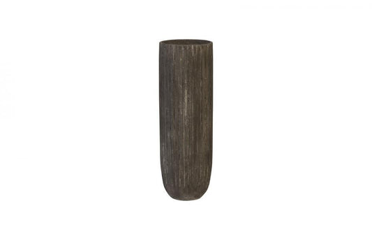Phillips Collection Fluted Planter Gray