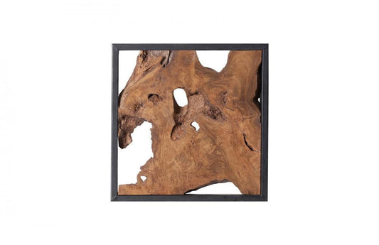 Phillips Collection Framed Slice Wall Tile Teak, Black