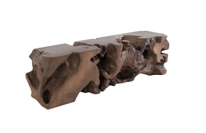 Phillips Collection Freeform Medium Bench Silver Leaf