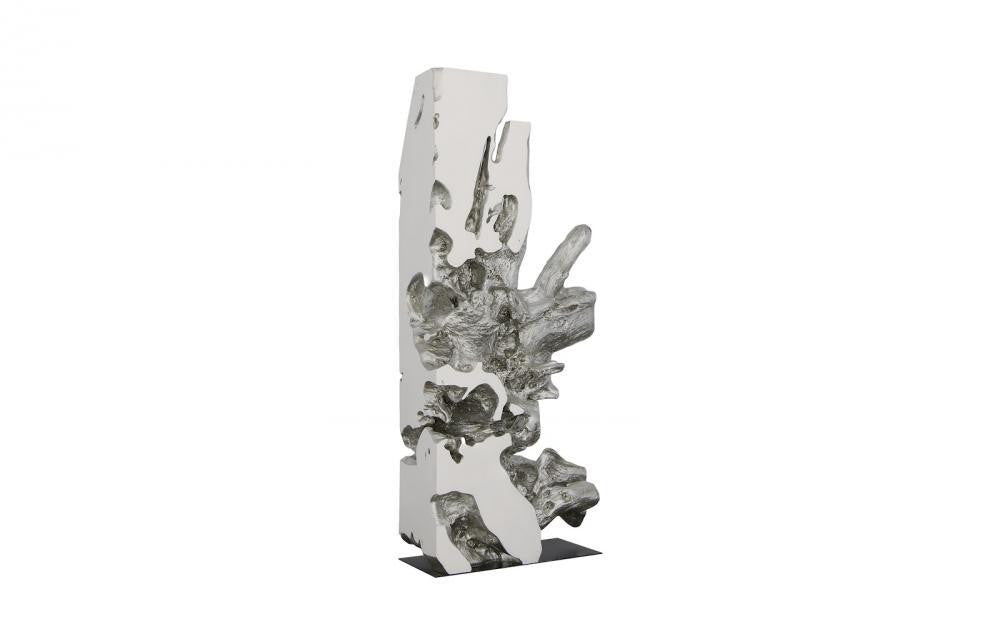 Phillips Collection Freeform Sculpture White, Silver Leaf