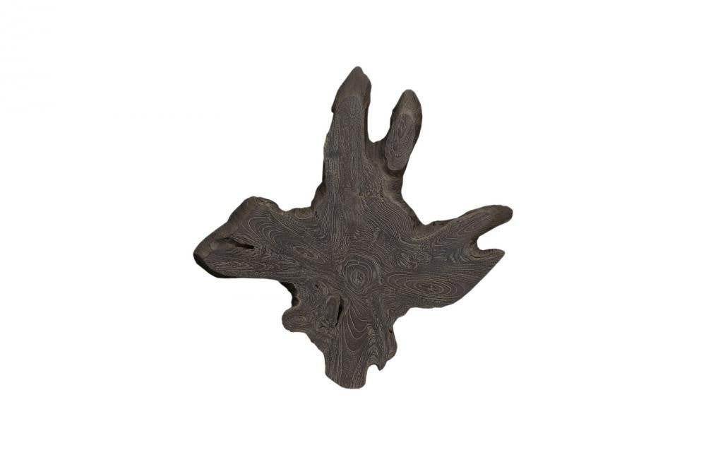 Phillips Collection Freeform Teak Large Wall Slice Brown