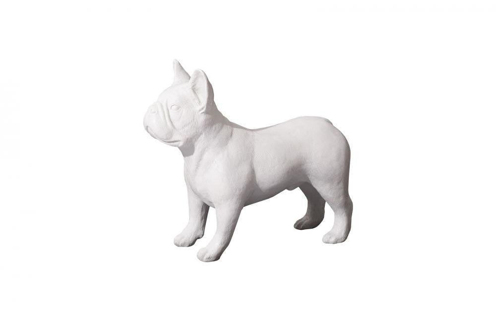 Phillips Collection French Bulldog Sculpture Silver Leaf