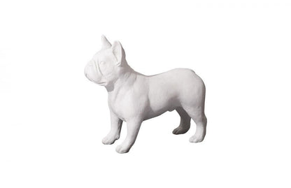 Phillips Collection French Bulldog Sculpture Silver Leaf