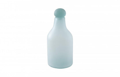 Phillips Collection Frosted Glass Bottle Frosted Turquoise